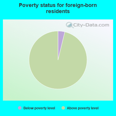Poverty status for native-born residents